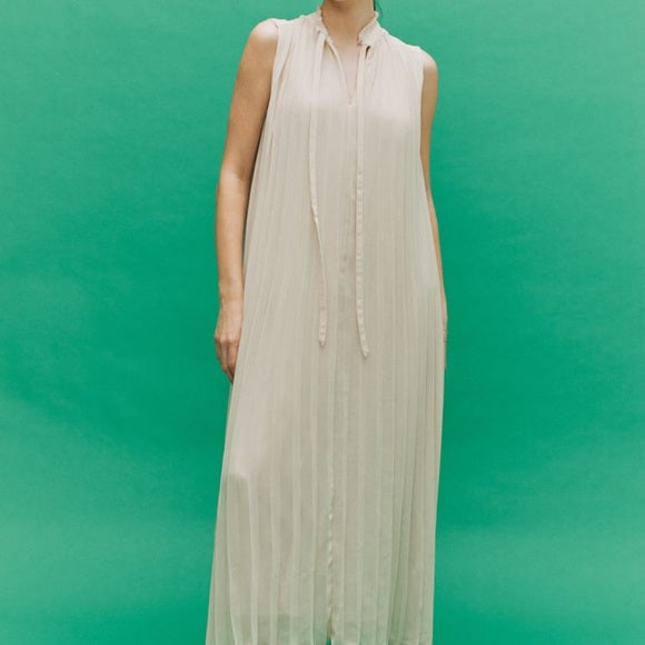 H&M Tie Detail Pleated Dress