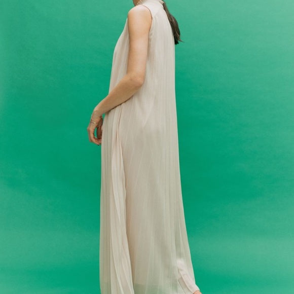 H&M Tie Detail Pleated Dress
