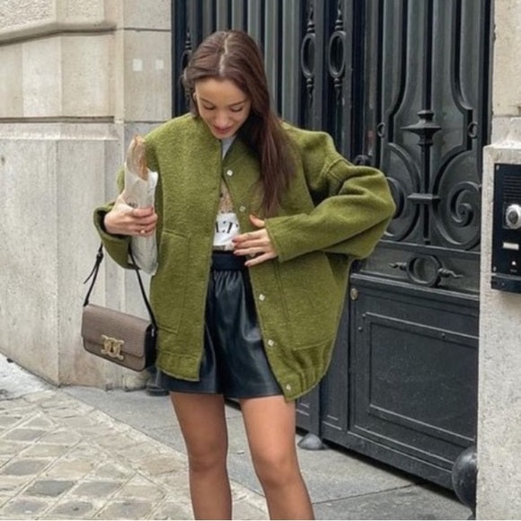 Zara Oversized Pocket Bomber