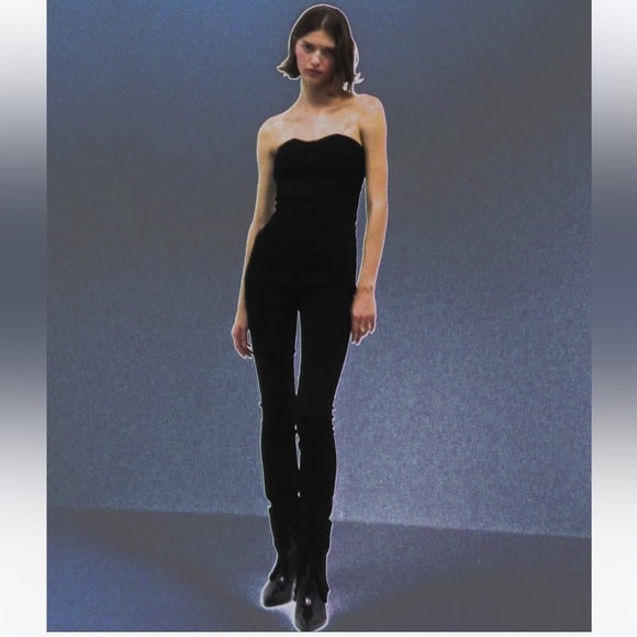 Zara Denim Trf Jumpsuit