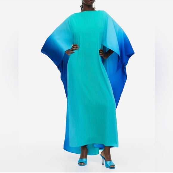 H&M Ramadan Modest Tie Dye Kaftan Dress Limited Edition