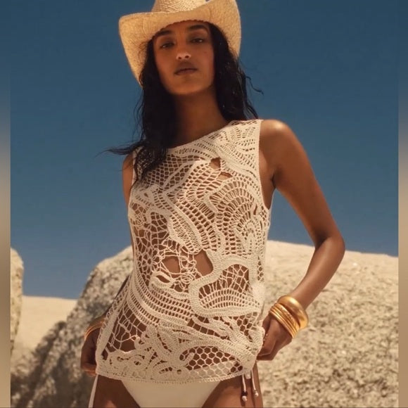 H&M Crochet-Look Top New