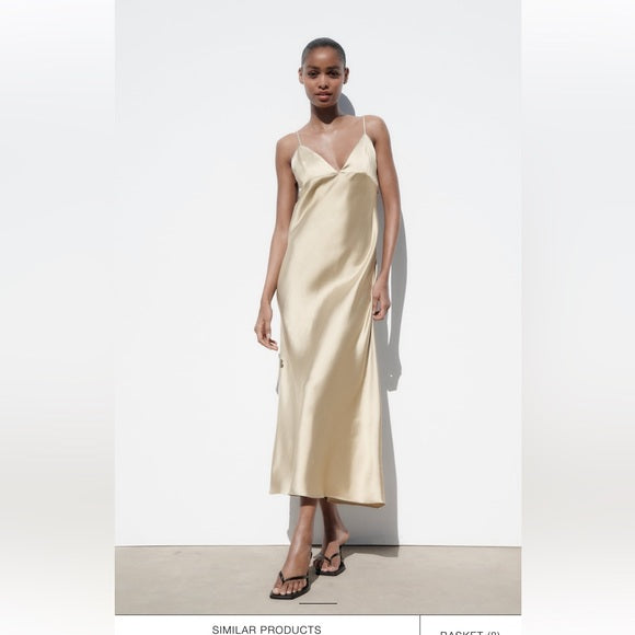 Zara Satin Slip Dress – Stelystile