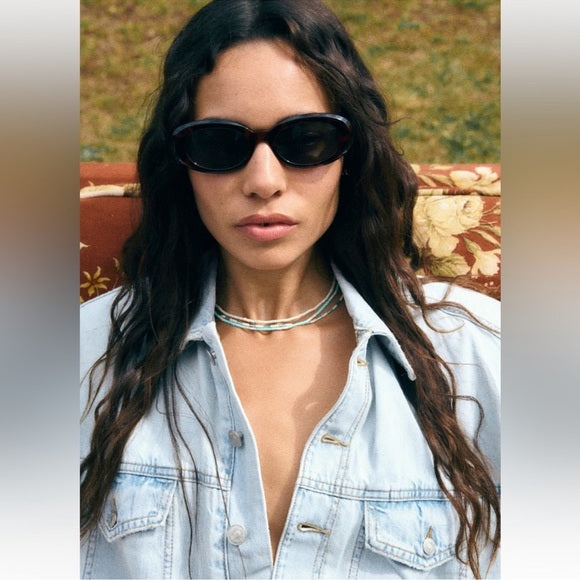 Zara Trf Denim Mini Dress