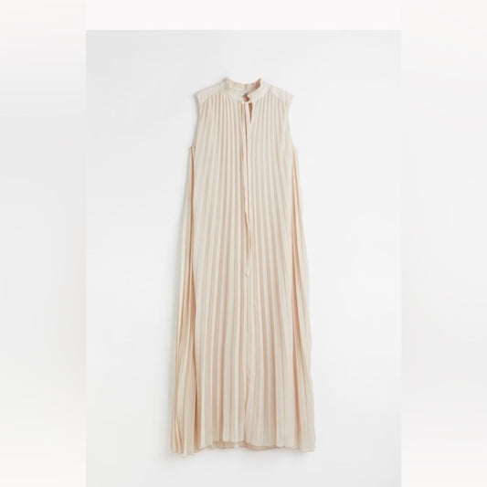 H&M Tie Detail Pleated Dress