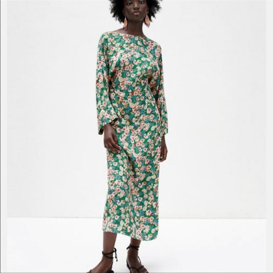 Zara Floral Midi Dress