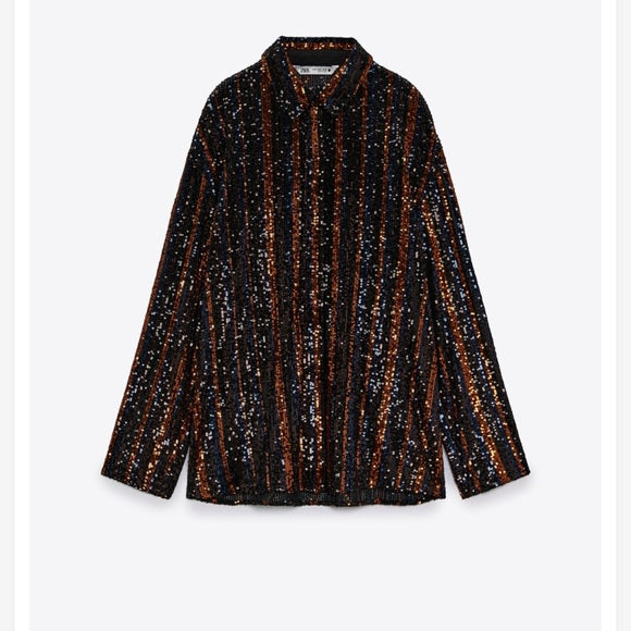 Zara Sequin Shirt