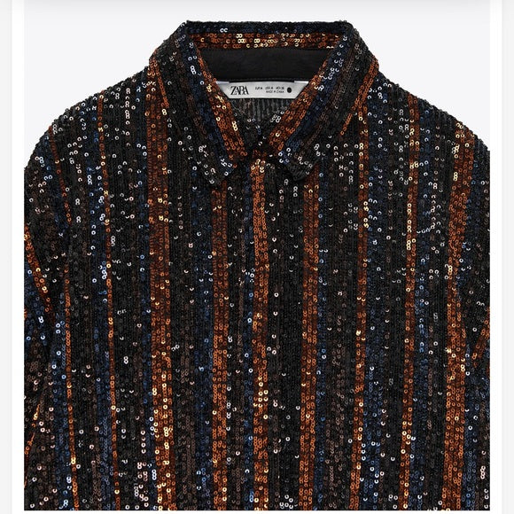 Zara Sequin Shirt