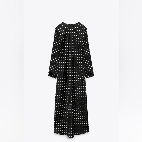 Zara Polka Dot Midi Dress