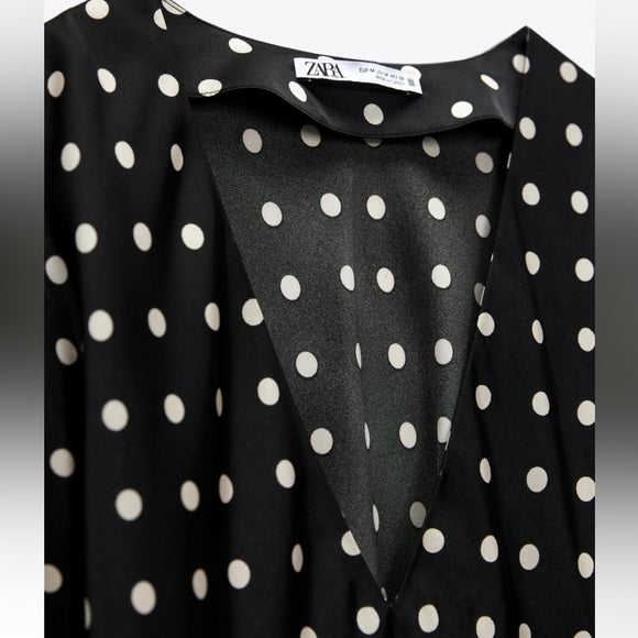 Zara Polka Dot Midi Dress