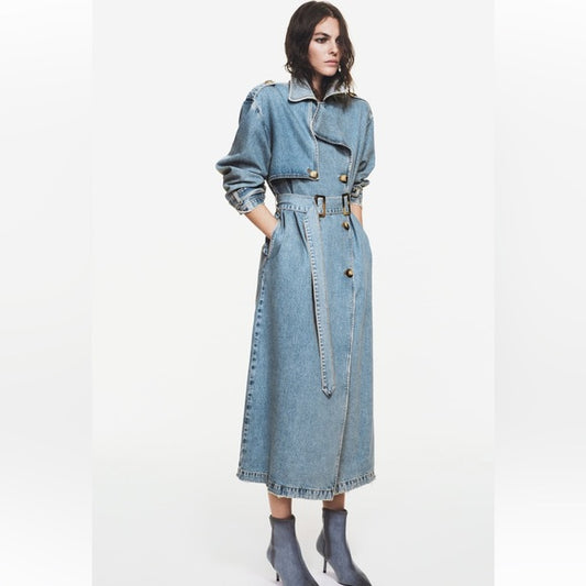 Zara Z1975 Denim Trench