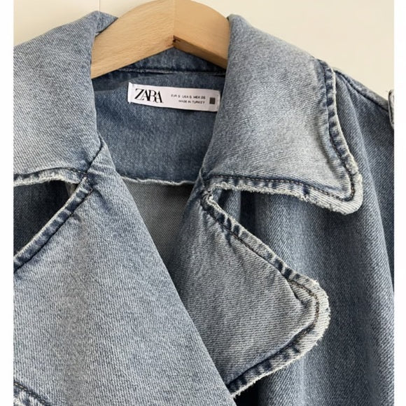 Zara Z1975 Denim Trench