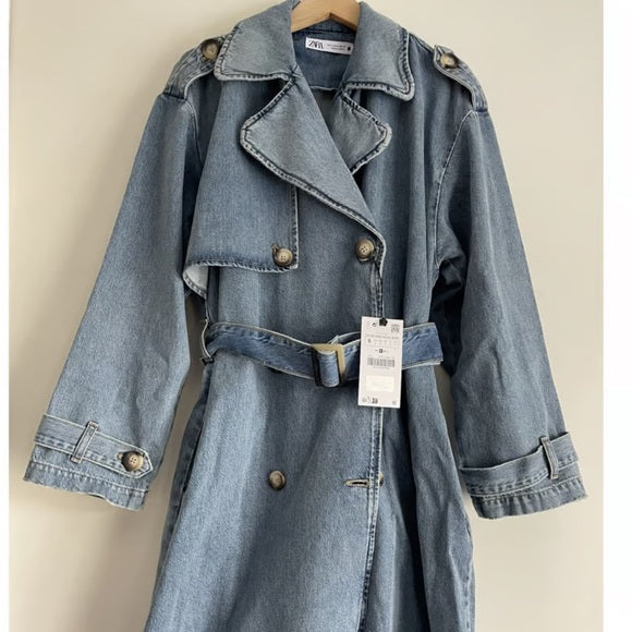 Zara Z1975 Denim Trench