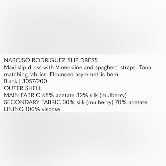 Zara Narciso Rodriguez Slip Dress