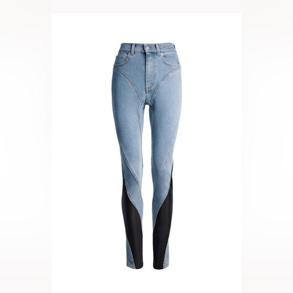 Mugler X H&M Spiral-Panel Jeans