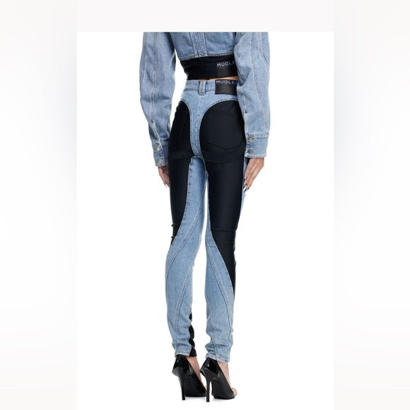 Mugler X H&M Spiral-Panel Jeans