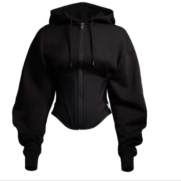 Mugler X H&M Corset Waist Hoodie