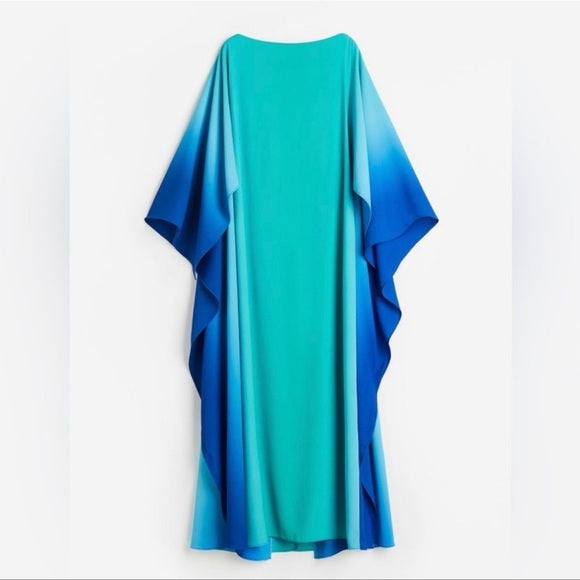 H&M Ramadan Modest Tie Dye Kaftan Dress Limited Edition