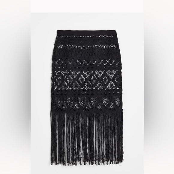 H&M Crochet-Look Skirt