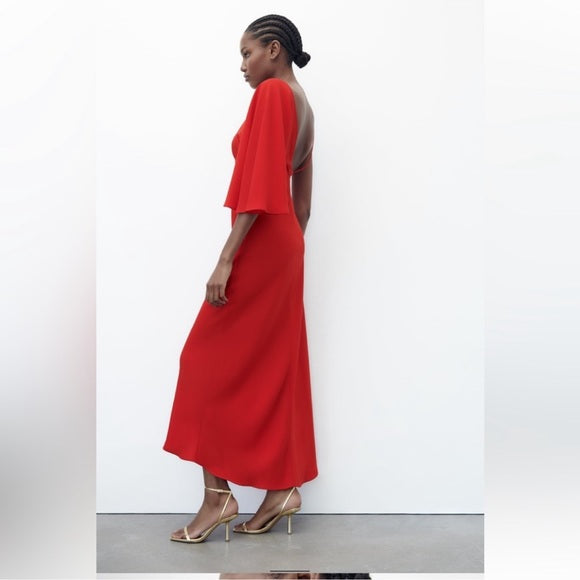 Zara Asymmetric Midi Dress