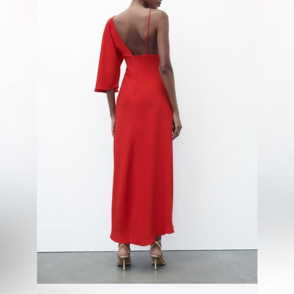 Zara Asymmetric Midi Dress