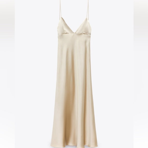 Zara Satin Slip Dress