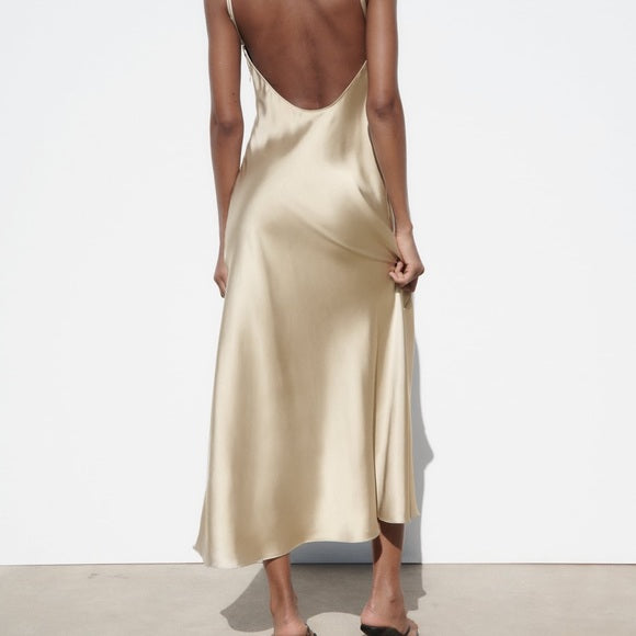 Zara Satin Slip Dress