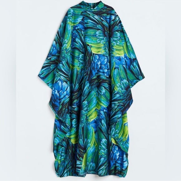 H&M Satin Floral Kaftan Dress Ramadan Limited Modest Collection New